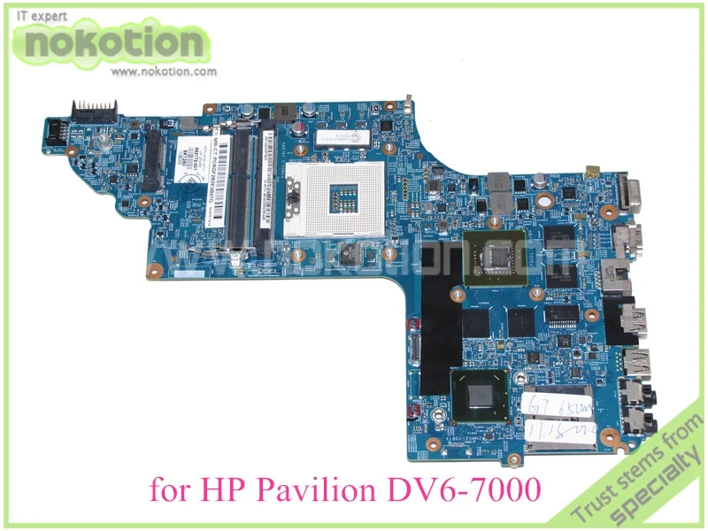 

NOKOTION 48.4ST06.021 682172-001 For hp pavilion DV6-7000 DV6 mothboard Nvidia GT650M 15.6'' ddr3