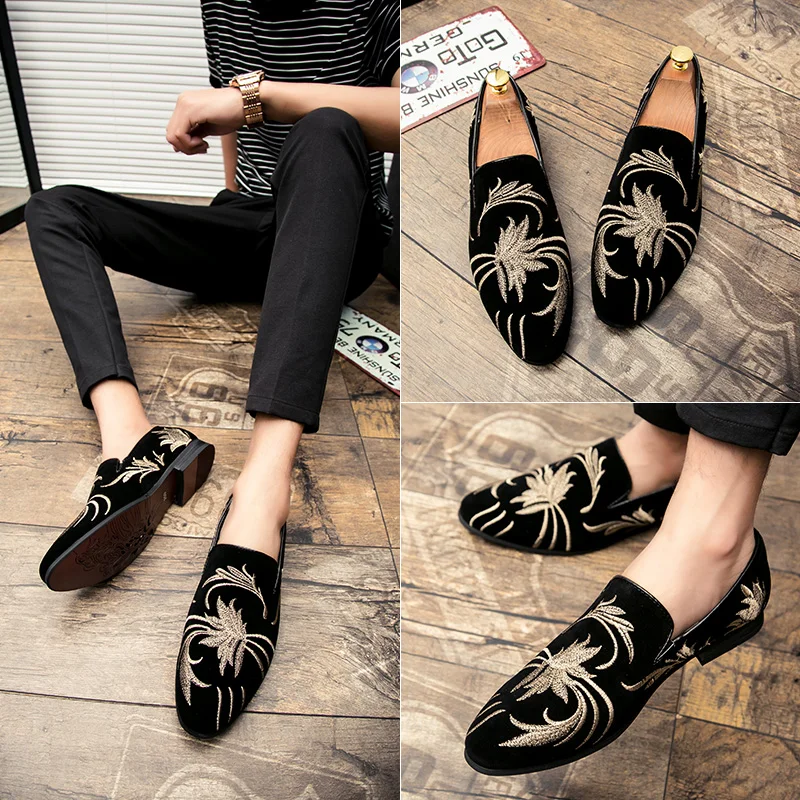 fashion flowers print leather shoes men luxury brand tree designer dress male footwear man wedding pants oxford shoes for men (26)