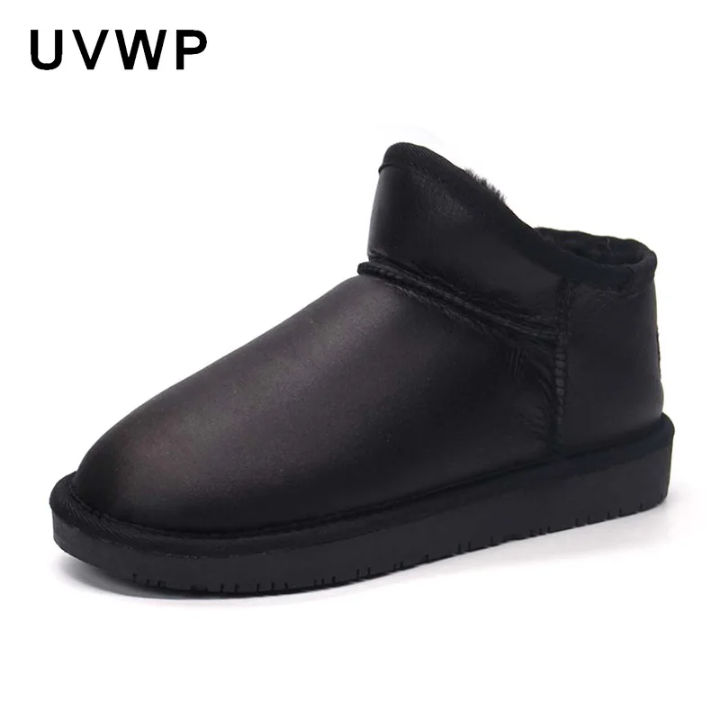 

New Design Women Boots Warm Snow Boots Genuine Sheepskin Leather 100% Natural Fur Wool Winter Boots Fashion Ankle Boots Shoes