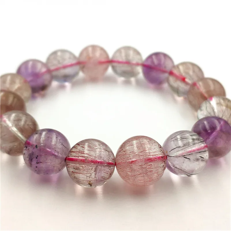 Natural Super 7 Melody Quartz Bracelet (7)