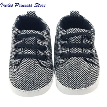 

new Canvas Shoes Infantil Baby Boy Shoes First Walkers Lace-Up Striped Baby Sneakers Boys infant toddler First Walker