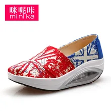 Minika; женская прогулочная обувь; кроссовки с дышащей сеткой; дизайн; спортивная обувь; женская обувь без шнуровки; Sapatilhas Mulher; AA50009