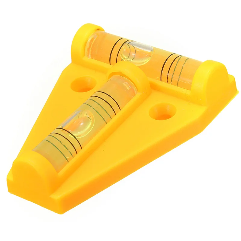 Mini Dual T Spirit Level Bubble Tool for Motor Camper Van Home Trailer Car Use Random Color