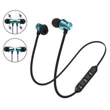 Tênis de corrida Leve Fone de Ouvido Estéreo Fone de ouvido Fones de Ouvido sem fio Magnético Bluetooth Fones De Ouvido com Microfone para o telefone PC