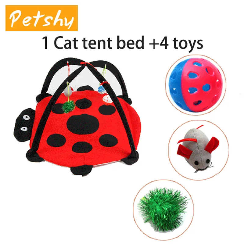 Милая кровать Petshy для домашних животных Игровая палатка кошек переносной