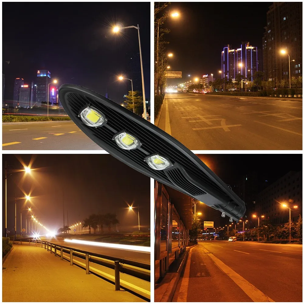 1 шт. COB светодиодный уличный светильник 30 Вт 50 Вт 100 Вт 150 Вт уличный светильник, дорожный светильник, уличный светильник, водонепроницаемый IP65 AC85-265V