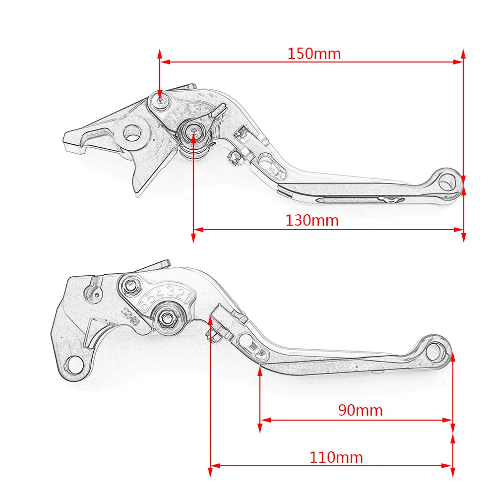 CNC рычаги для KTM 390 200 125 Duke RC125 RC390 RC200 мотоциклетные Регулируемые складные