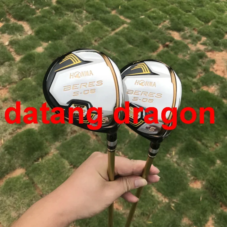 datang dragon golf woods HONMA S-06 3 star fairway woods 3#5#with graphite golf shaft headcover golf clubs datang dragon golf woods HONMA S-06 3 star fairway woods 3#5#with graphite golf shaft headcover golf clubs