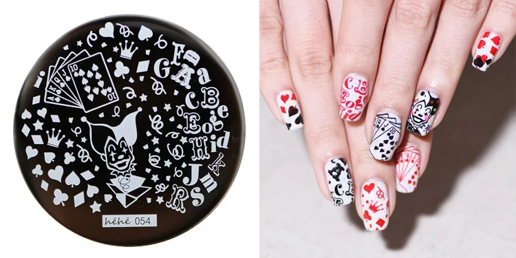 

On sale !!1PC Nail Stamping Plate Image Transfer Templates Stamp Tool hehe54--April fool's day