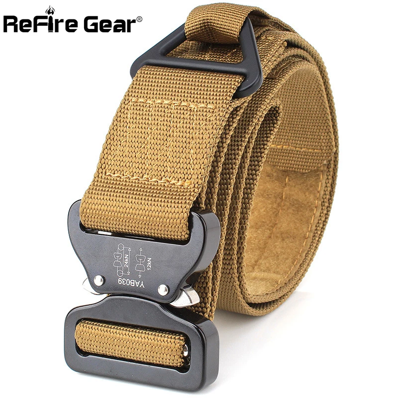 SWAT Military Equipment Army Belt Men Knock Off Thicken Aluminum Buckle