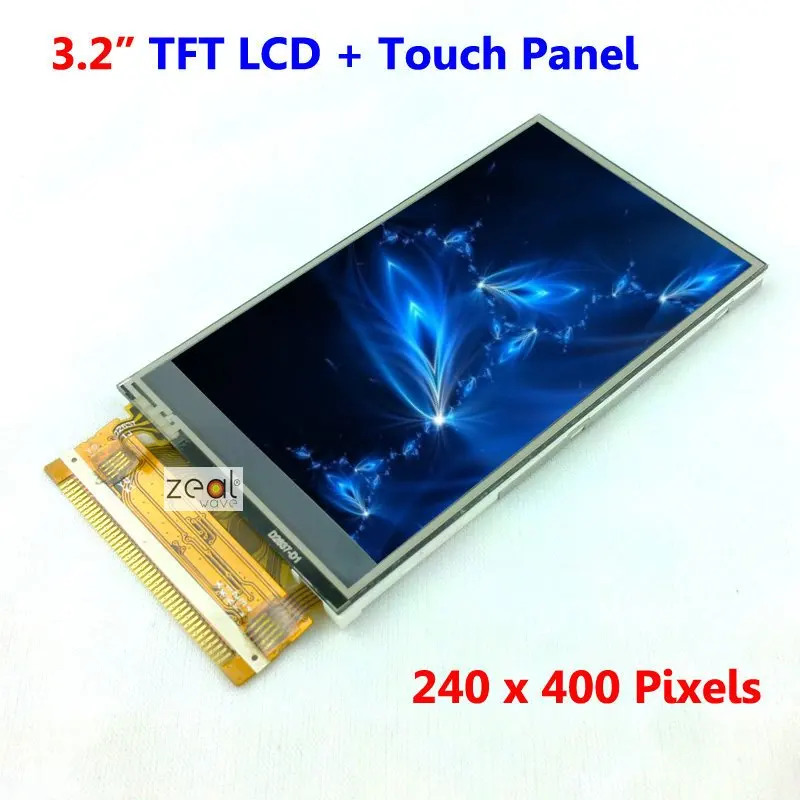

3,2-дюймовый TFT ЖК-модуль с сенсорной панелью, 240х400 точек, 44 контакта, HX8352A, Бесплатное отслеживание
