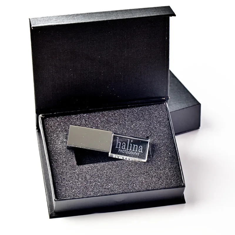 На заказ Хрустальный usb с коробкой 2 0 флеш накопитель белой коробкой|USB