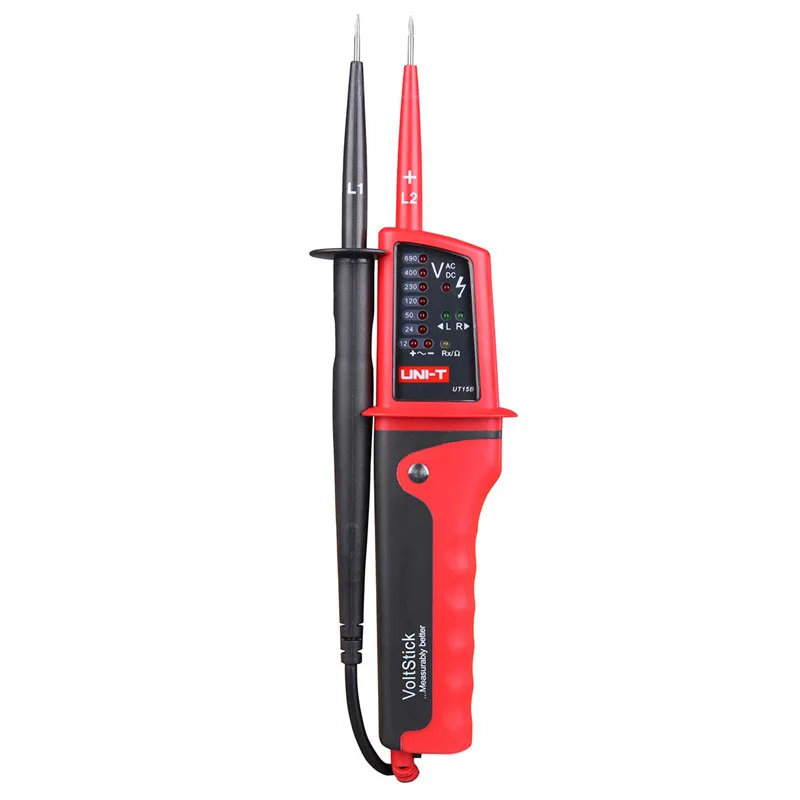 

UNIT-T Voltmeter ammeter UT15C LCD display Voltage Tester IP65 waterproof Auto Range AC DC voltmeter digital 12V voltmeter pen