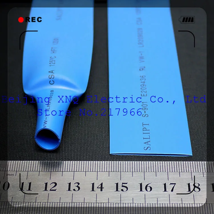 22mm blue colored heat shrink tubing heat shrink tube heat shrinkable tube insulation ROHS UL