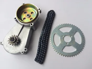 

front gearbox transmission gear box mini moto atv with t8f chain and Chain plate 47cc 49cc pocket bike liya 2 stroke engine part