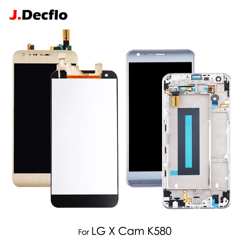 

For LG K580 X CAM LCD Display Touch Screen With/No Frame Digitizer Full Assembly Replacement 100% Tested 5.2'' Gold or Silver