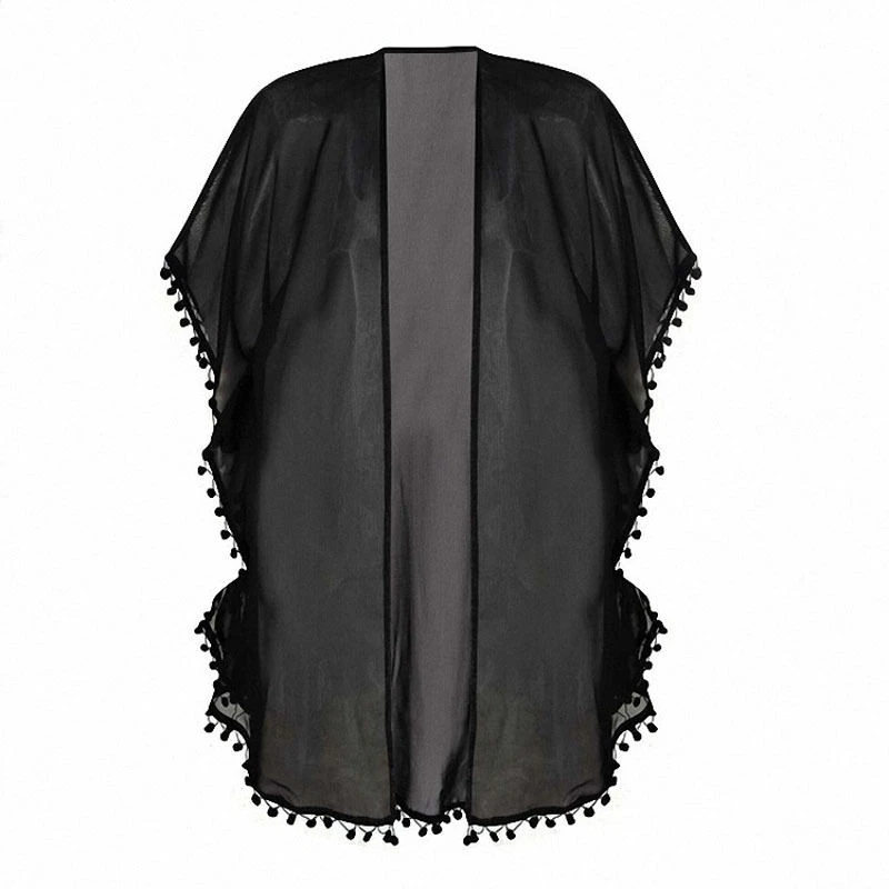Women Chiffon Kimono Cardigan Boho Short Sleeve Plus Size Long Blouse Solid Side Split Perspective Shirt Summer Cover Up Beach Women Chiffon Kimono Cardigan Boho Short Sleeve Plus Size Long Blouse Solid Side Split Perspective Shirt Summer Cover Up Beach