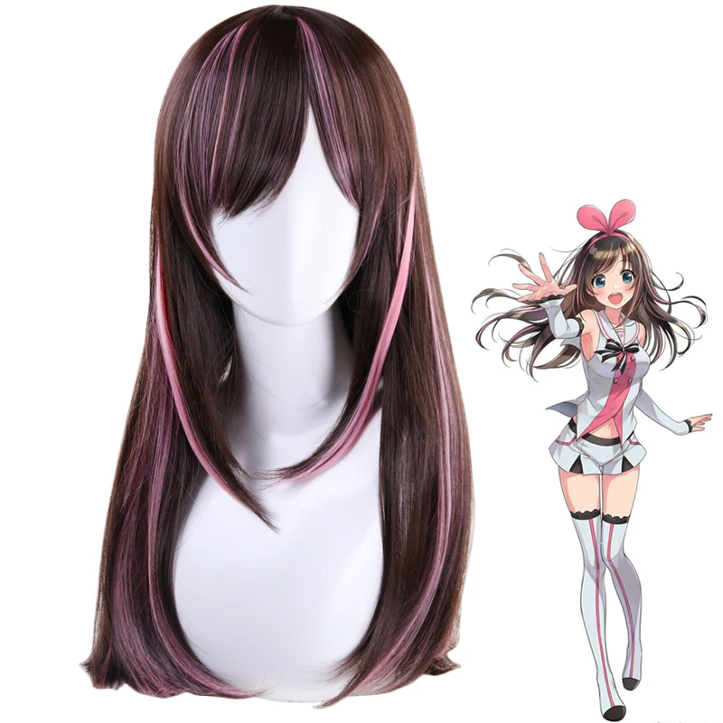 Kizuna AI парик косплей костюм A.I.Channel женские длинные термостойкие синтетические