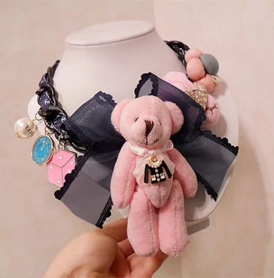 

N102 Oso Spanish Bear Jewlery Luxury Brand Famous New 2018 Jewelry Collares Colliers Maxi Short Big Bijoux Necklaces For Women