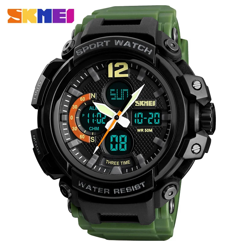 cheap Luxury Sport Brand SKMEI Men #039;s Watches 50m Waterproof Outdoor Sports Watches Men Quartz Digital Wristwatches Relogio Masculino
