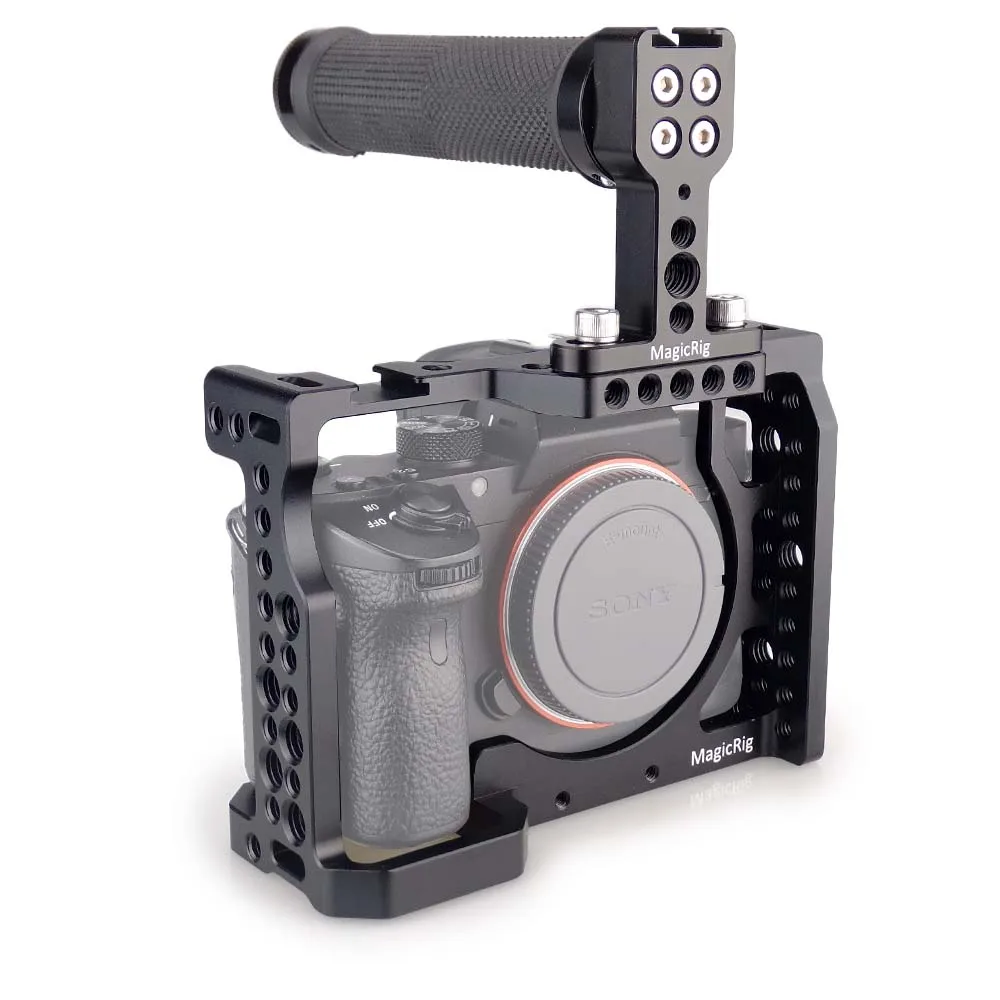 MAGICRIG DSLR Camera Cage with Top Handle For Sony A7II /A7III /A7SII