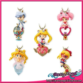 

PrettyAngel - Original Bandai Shokugan Twinkle Dolly Sailor Moon Part.4 Keychain Action Figure Set of 5 PCS