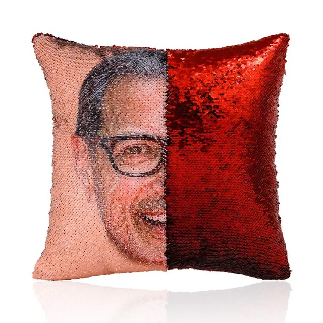 jeff goldblum sequin cushion
