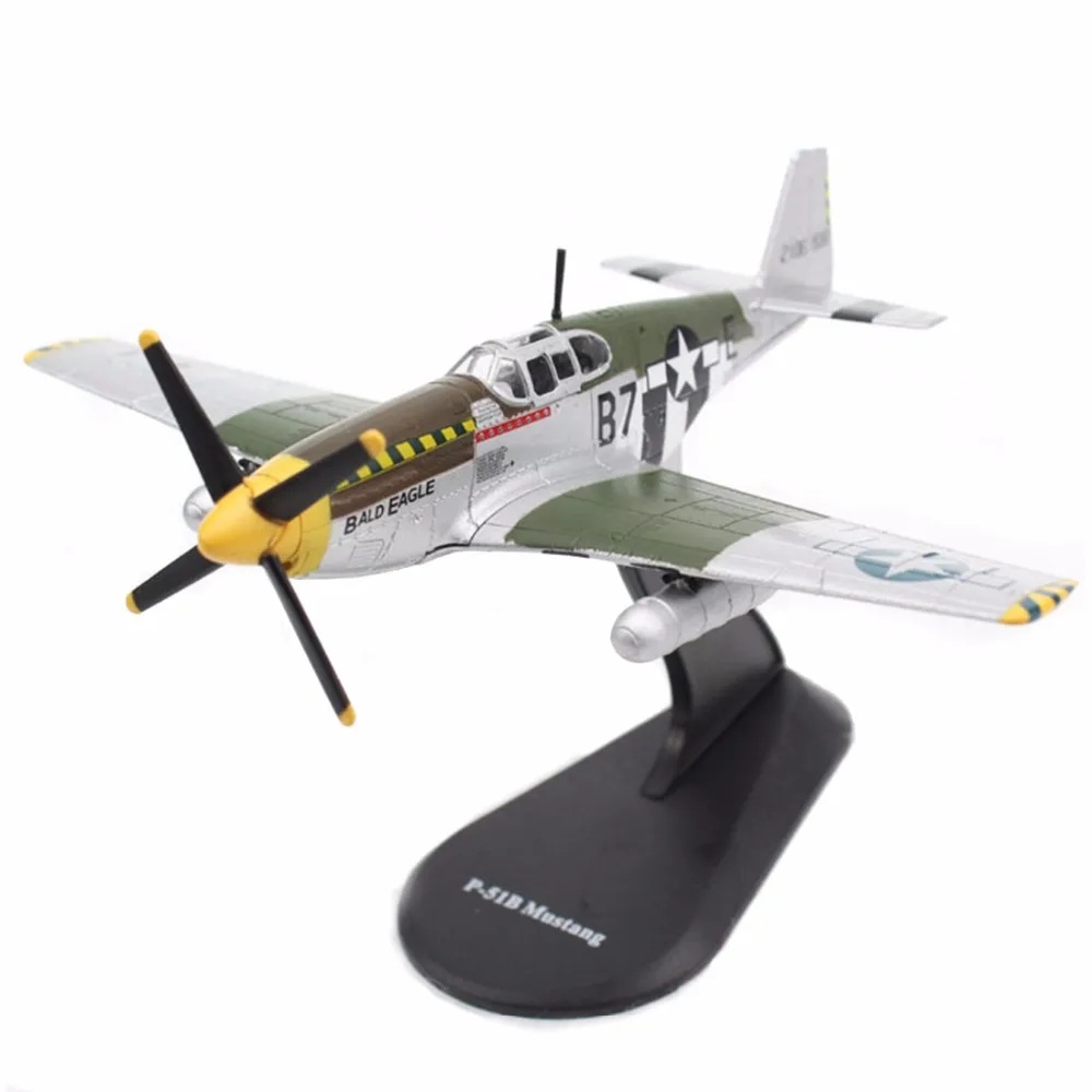 1/72 Scale WWII Die cast Metal Plane Models Military P 51B Mustang
