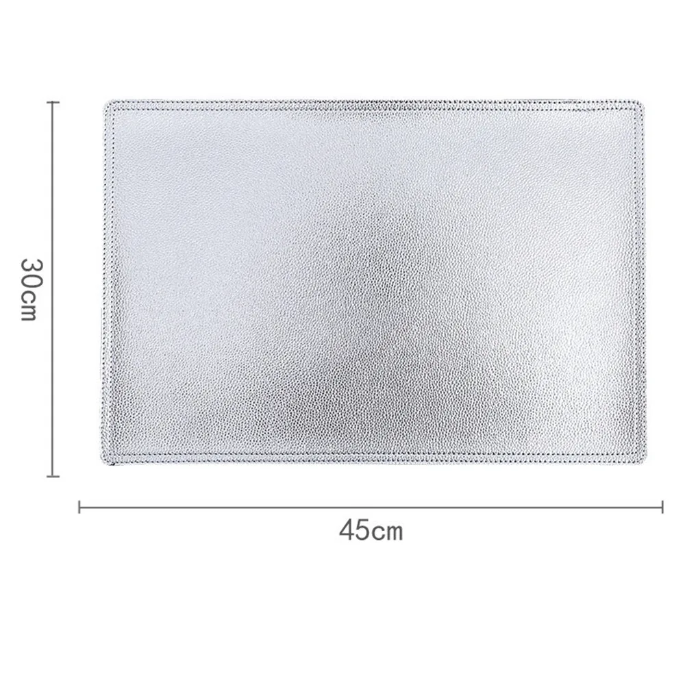 Chic Elegant Placemat PU Leather Pad Dining Table Mat Waterproof Heat Insulation Non Slip INS Place