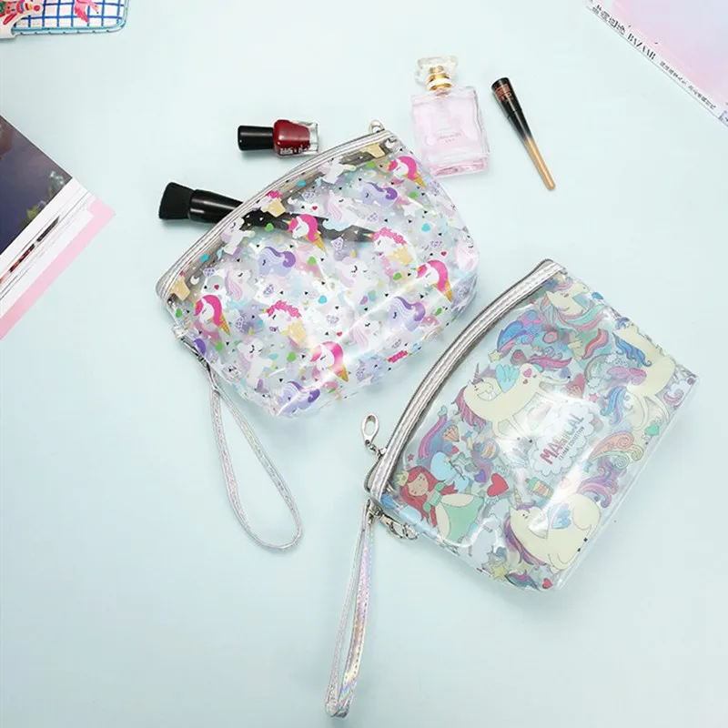 Large Capacity Transparent Unicorn Cosmetic Bag Women Cute Alpaca PVC Makeup Bag Storage Pouch Waterproof Girl Make Up Case Large Capacity Transparent Unicorn Cosmetic Bag Women Cute Alpaca PVC Makeup Bag Storage Pouch Waterproof Girl Make Up Case