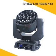 2 шт./лот) чехол для полета 19*15 Вт Led Bee Eyes луч мыть зум движущаяся головка Dmx B-Eye сценическое Dj дискотечное освещение