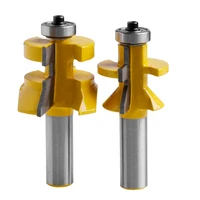 v groove Everlasting 2x קרביד 45 dregree נתב Bit 1/2" שאנק x 1-1 / 8" לשון שהותאמה & Groove V-Notch חדש (4)