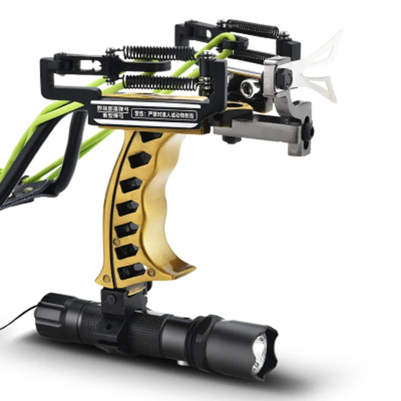 

2018 High Quality Laser Slingshot Black Hunting Bow Catapult Fishing Bow Outdoor Powerful Slingshot for Shooting Crossbow Bow