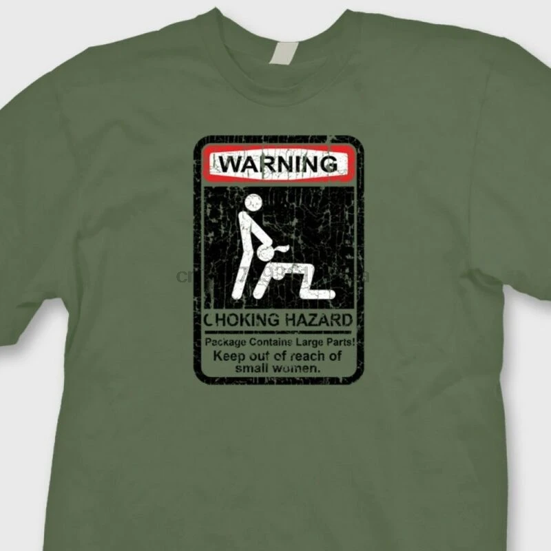 

Warning Choking Hazard T-shirt Vulgar Funny College Humor Tee Shirt