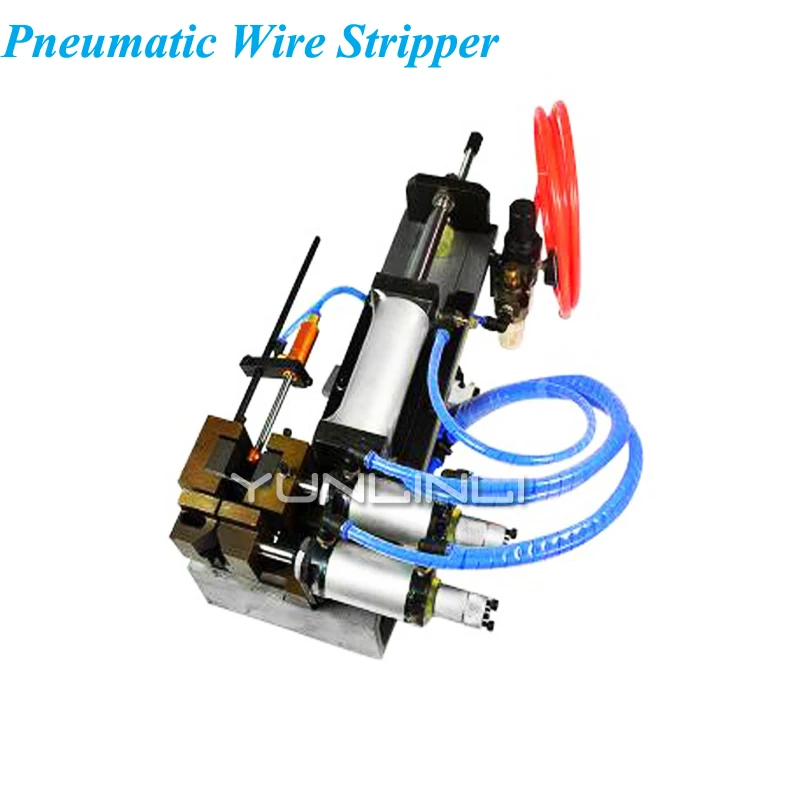 

220V Pneumatic Wire Stripper Cable Crimping & Peeling Machine For Metal Wire Recycle Wire Cable Stripper Stripping Device ZC-315