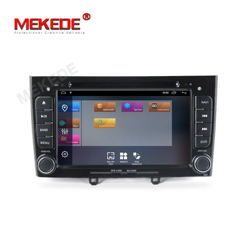 Top 2Din Capacitive Screen Quad Core Android 9.1 Multimedia Car DVD Navigation For peugeot 408/308/308SW Autoradio Stereo headunit 2