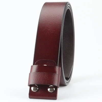 Diy belt genuine leather without buckle replace belt cowskin leather belt body Pure color Smooth buckle cowhide waistband brown designer belt Belts