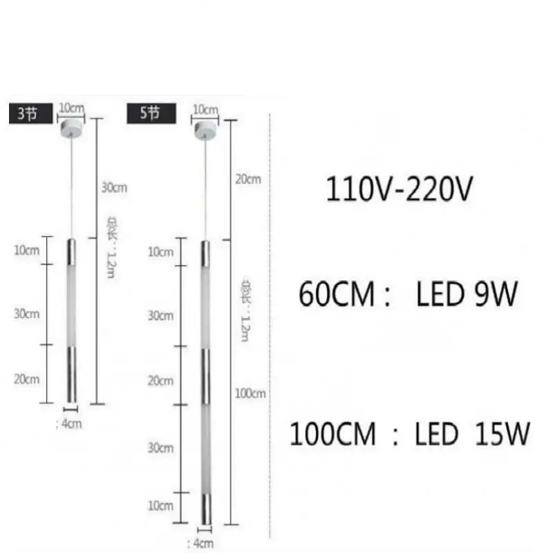 Luces de techo Led Lámpara Colgante Moderna Iluminacion 110 v-220 v Para La Decoración de Iluminación Industrial Moderna Iluminación Industrial