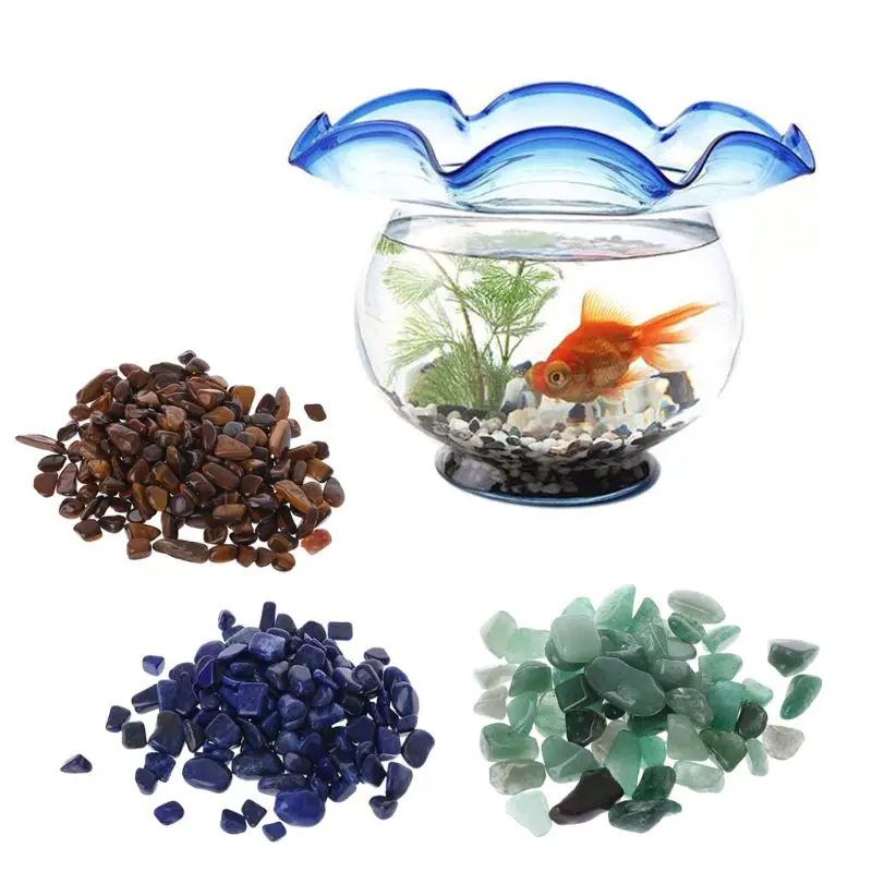 

Aquarium Decoration Colored Stone Flowerpot Landscape Garden Fish Tank Accessories DIY Decornation