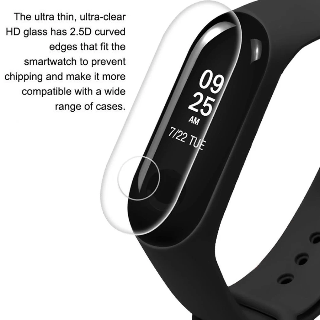 5/10 шт. Экран плёнка ТПУ полное покрытие для Xiaomi Mi Band 3 браслет пленка защитная часы пылеотталкивающий устойчивый к царапинам