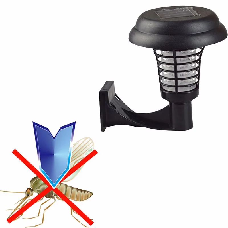 Luce UV repellente di Zapper della zanzara dellinsetto della zanzara della lampada allaperto delluccisore solare della zanzara 
