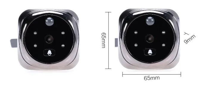 Русская видеоглозок, дверная камера, глаз, пир, обнаружение движения, 4,3 дюймов, ЖК-0,3 мегапикселя, ИК камера ночного видения, 32 кольца, Макс. 32 г