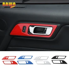 HANGUP ABS Автомобильная интерьерная дверная ручка, декоративная крышка, накладка, аксессуары, наклейки для Ford Mustang
