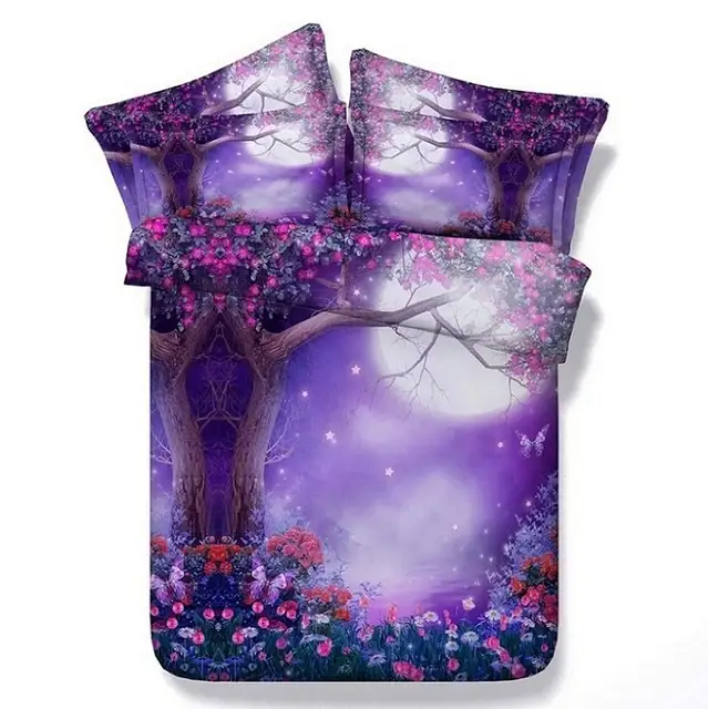 Us 165 0 Purple Comforter Sets Flower Bedding Queen Full Super King Size Twin Bedspreads Bed Linen Quilt Duvet Cover Sheet Double 5pcs Duvet Cover Best Wensd Whole Quality Blue Pink We Offer The Price Guarantee Professional E Business