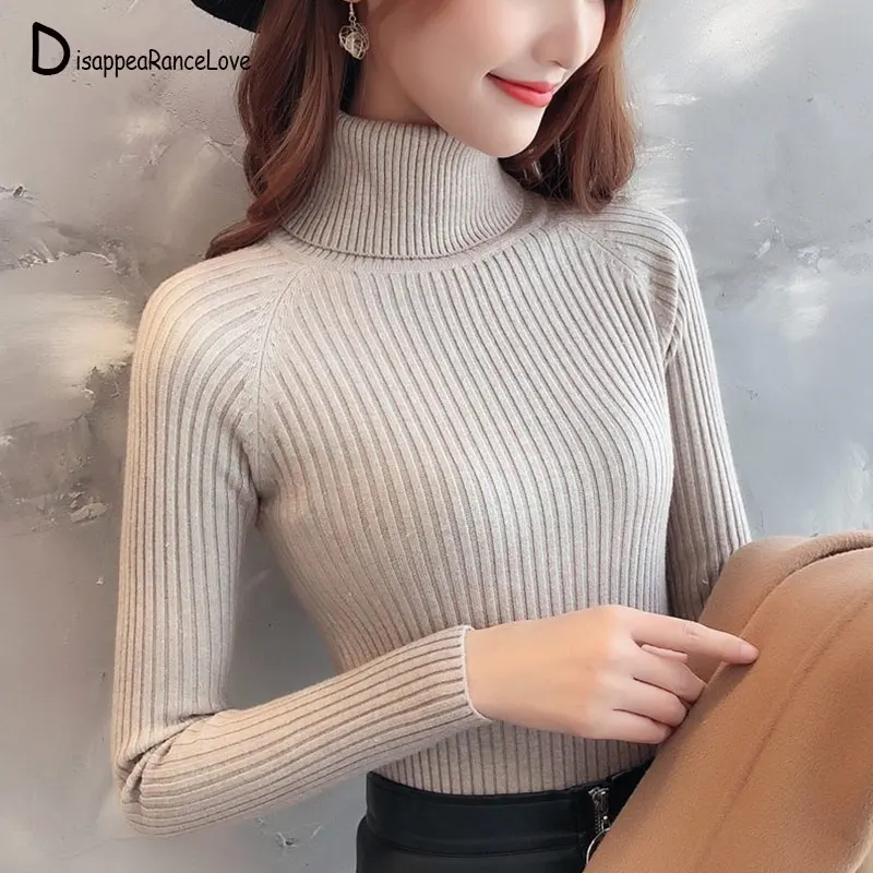 2019 Autunm Winter Hot Sales New pattern Women Knitted Cashmere turtleneck Sweater Female Turtleneck collar Pullover Pull Femme 2019 Autunm Winter Hot Sales New pattern Women Knitted Cashmere turtleneck Sweater Female Turtleneck collar Pullover Pull Femme