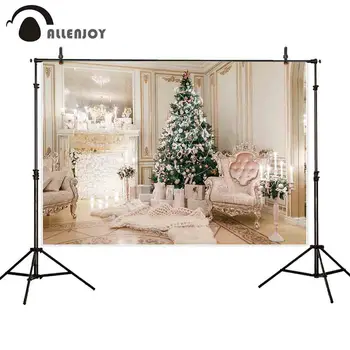 

Allenjoy photograph backdrop christmas blue white snowflakes decoration background professional festival backdrop photographic