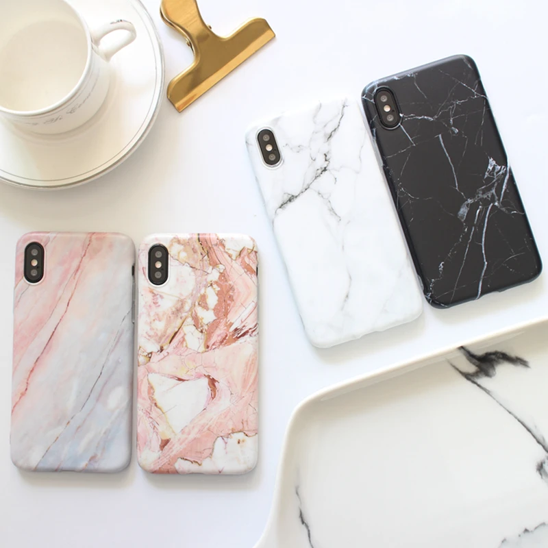 

Marble Case For iPhone 7 Case Cover Silicone TPU Matte Marble Cover Cases For iPhone 8 7 Plus X 6S Plus Luxury Case Fundas Capa
