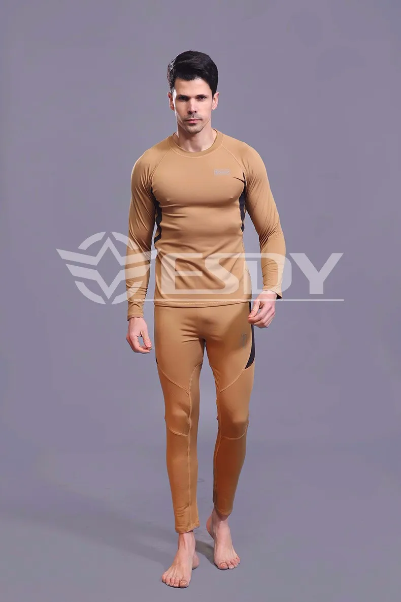 winter new men thermal underwear sets compression fleece sweat quick drying thermo underwear men clothing Long Johns fleece long johns
