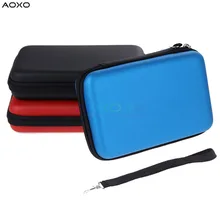 Чехол для наушников AOXO EVA, защитный чехол для переноски для nintendo NEW 3DS XL LL, Противоударная сумка для переноски с ремешком