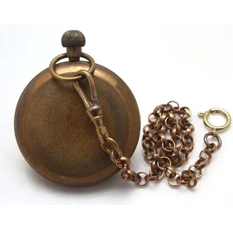 Оптовая продажа 1882 г. латунный корпус античные Механические карманные часы